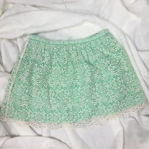 Zara Basic Floral Lace Miniskirt Size M